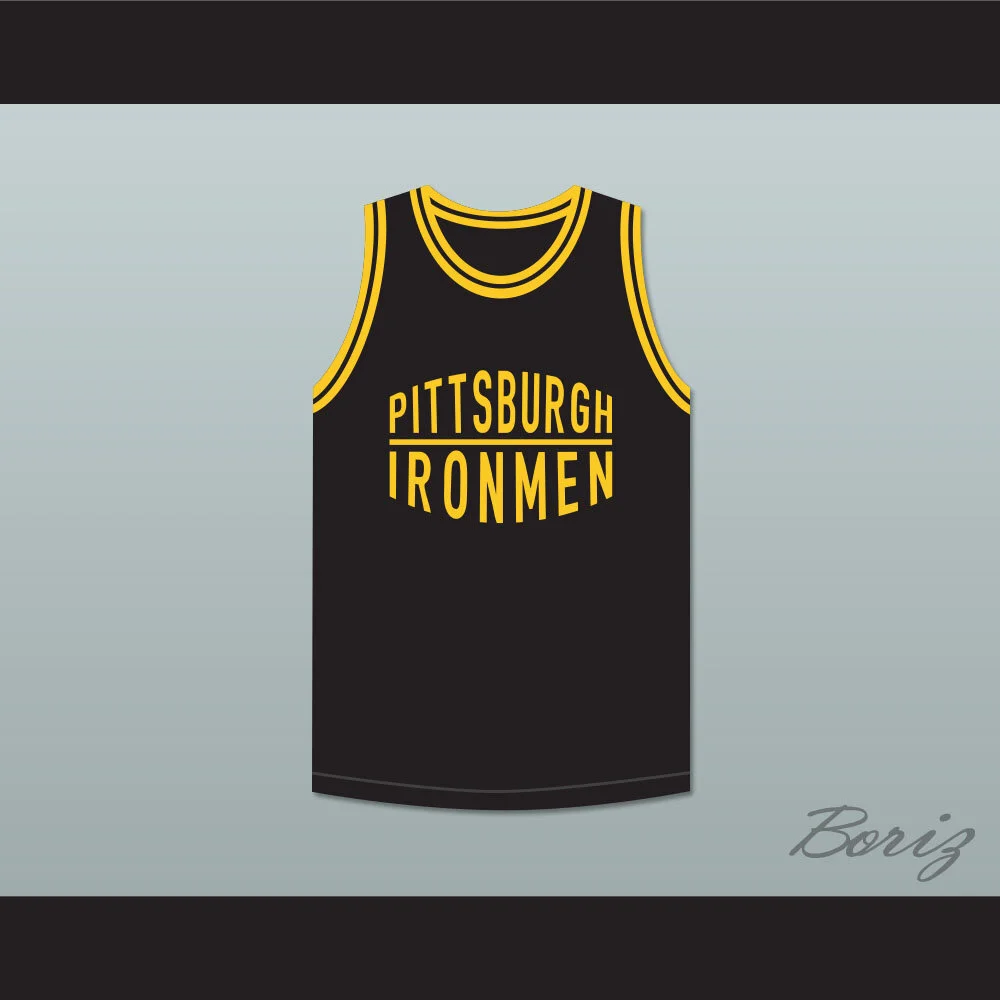 Pittsburgh Ironmen 46 Black Basketball Jersey — BORIZ