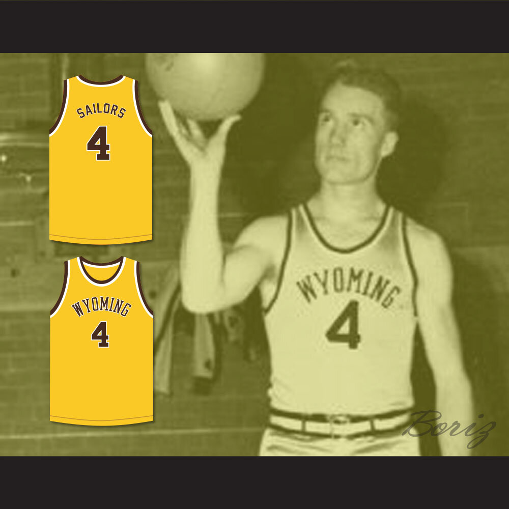 Ken Sailors 4 Wyoming Cowboys Yellow Basketball Jersey — BORIZ