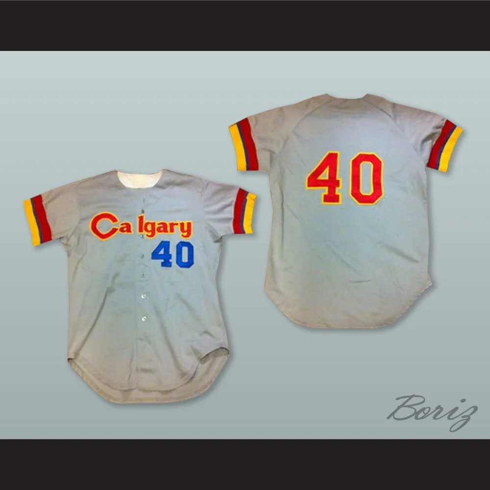 Calgary Cannons 40 Gray Button Down  3.jpg