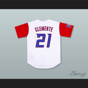 Roberto Clemente 21 Puerto Rico White Baseball Jersey — BORIZ