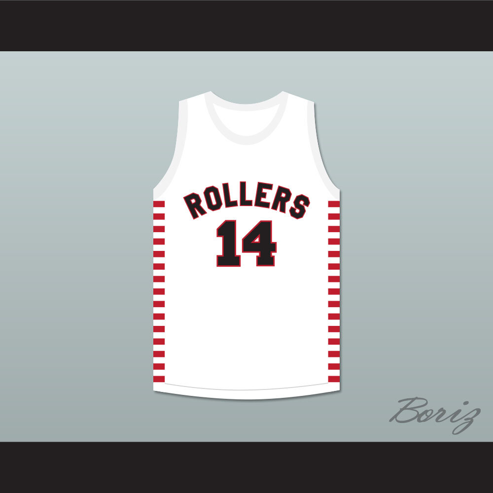 George Nostrand 14 Providence Steamrollers White Basketball Jersey 3