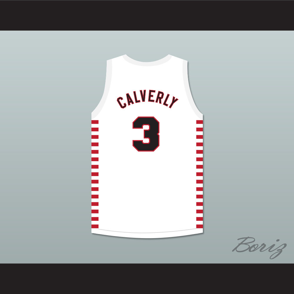 Ernie Calverley 3 Providence Steamrollers White Basketball Jersey with ...