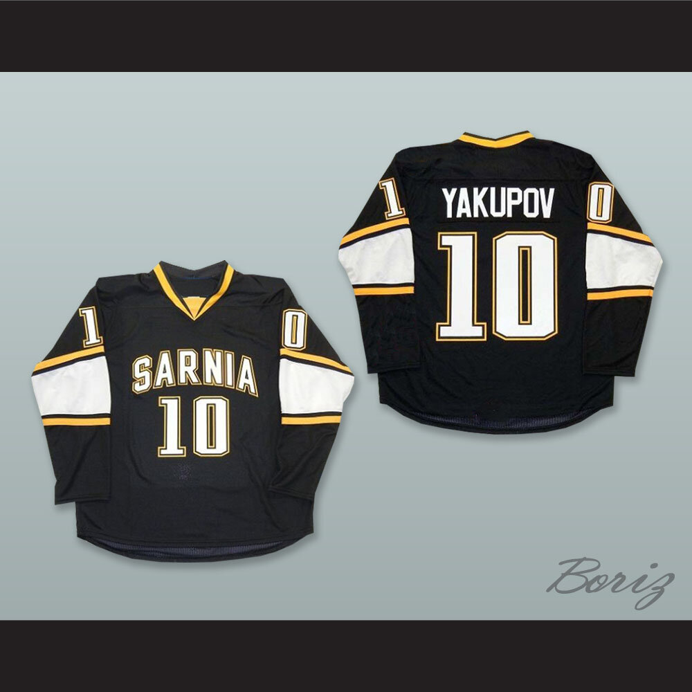 Nail Yakupov 10 Sarnia Sting Black Hockey Jersey — BORIZ