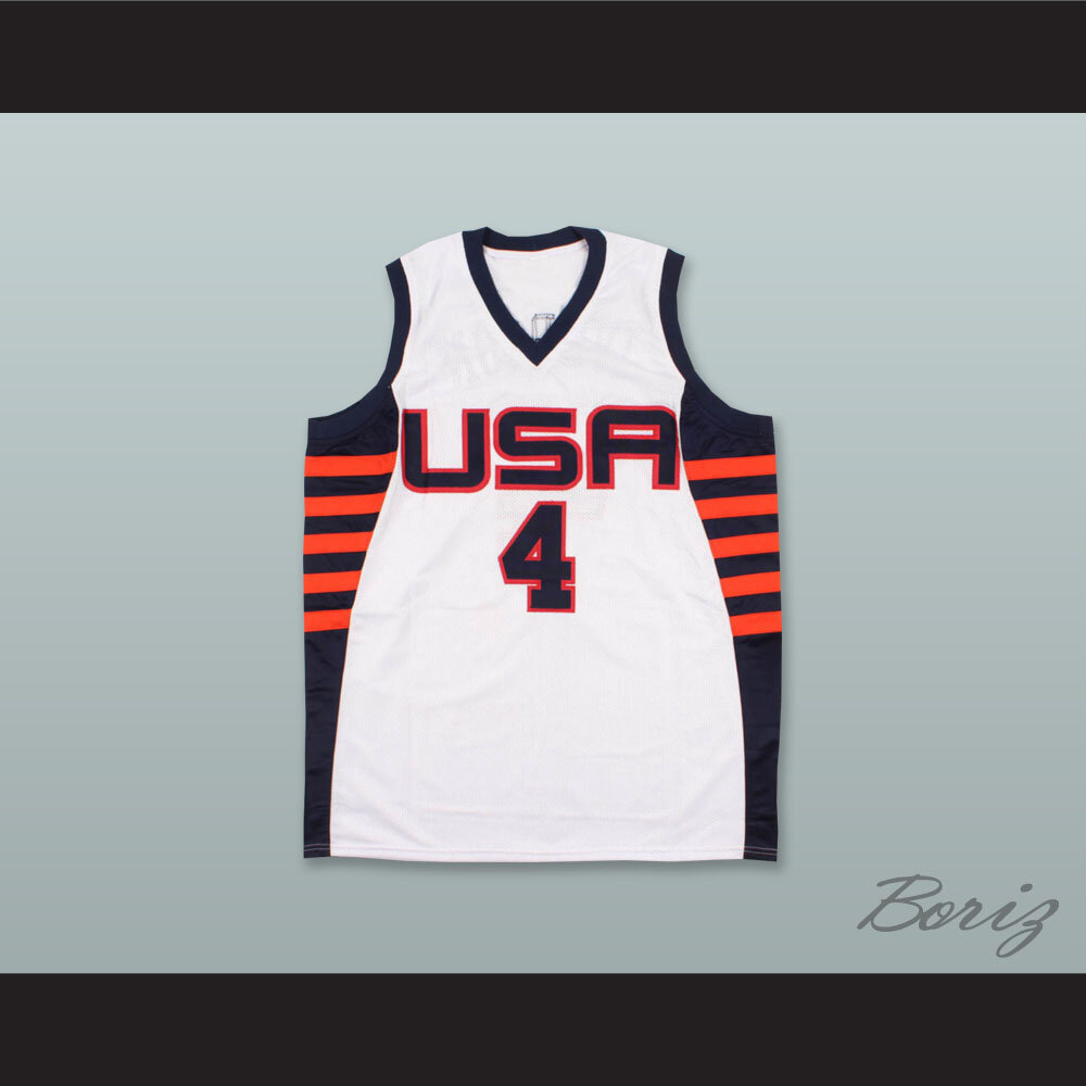 Allen Iverson 4 USA White Basketball Jersey — BORIZ