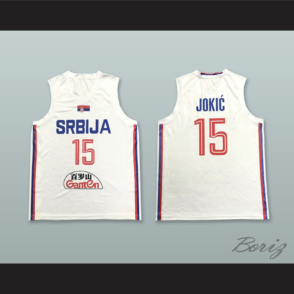 JOKIC #15 BASKETBALL Jersey Team Serbia Joker Serbian White S-6XL $29.99 -  PicClick