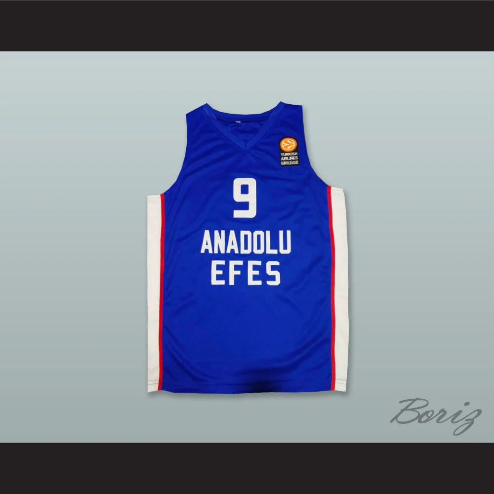 Dario Saric Anadolu Efes Istanbul Blue Basketball Jersey — BORIZ - Main Image