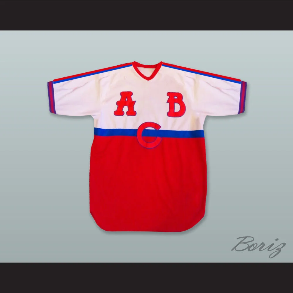 ABC Atlanta Black Crackers 1 Red Blue and White Baseball Jersey 