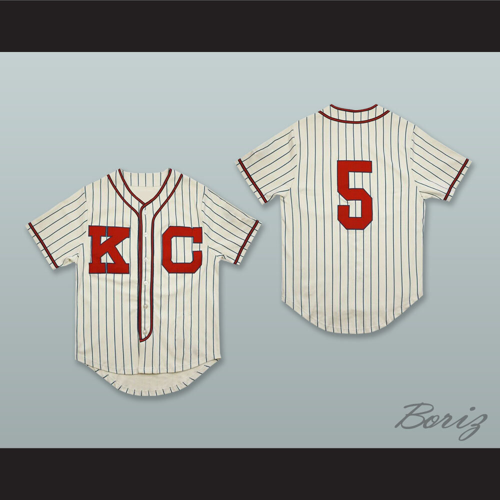 Jackie Robinson 5 Kansas City Monarchs Negro League White Pinstriped  Baseball Jersey — BORIZ