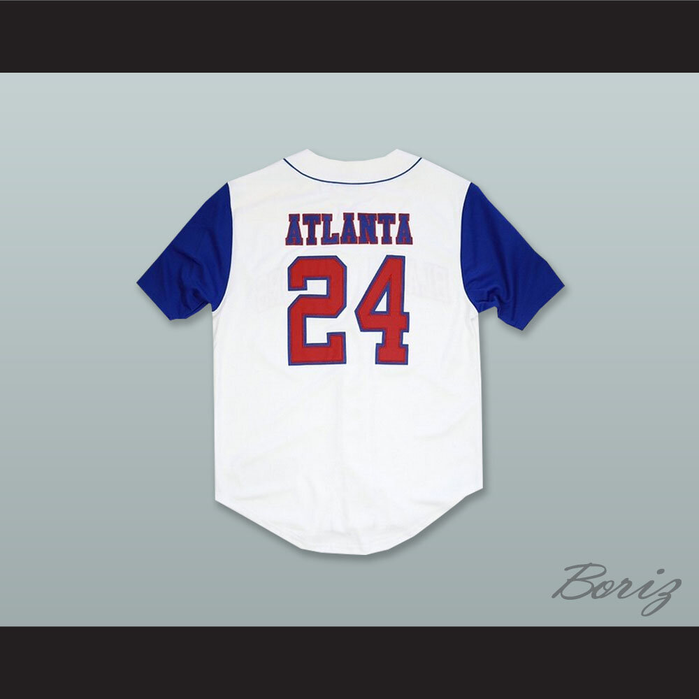 Atlanta Crackers 8 White Button Down Baseball Jersey — BORIZ