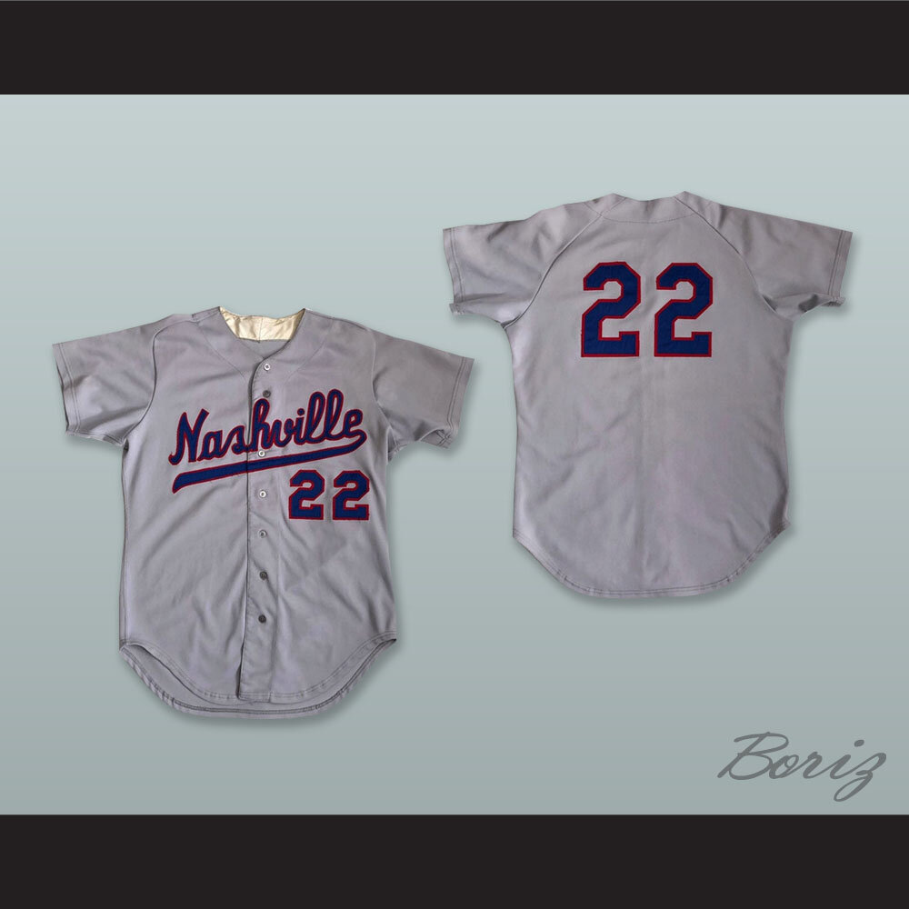Nashville Sounds 22 Gray Baseball Jersey — BORIZ