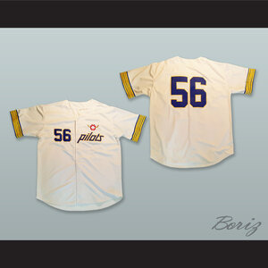 Jim Bouton 56 Seattle Pilots White Baseball Jersey — BORIZ