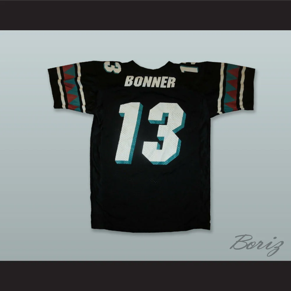 Sherdrick Bonner 13 Arizona Rattlers Black Football Jersey — BORIZ