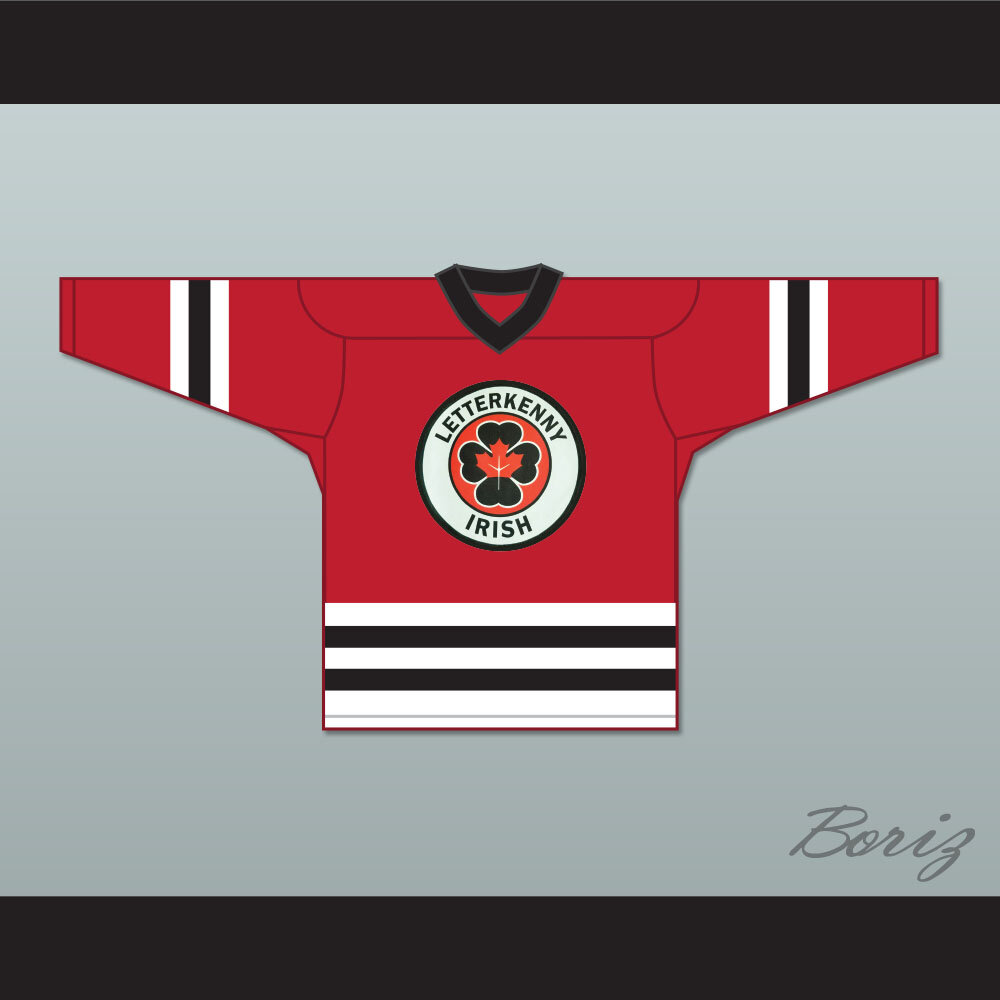 Letterkenny Irish Custom Hockey Jersey (Red) – Retro City Threads