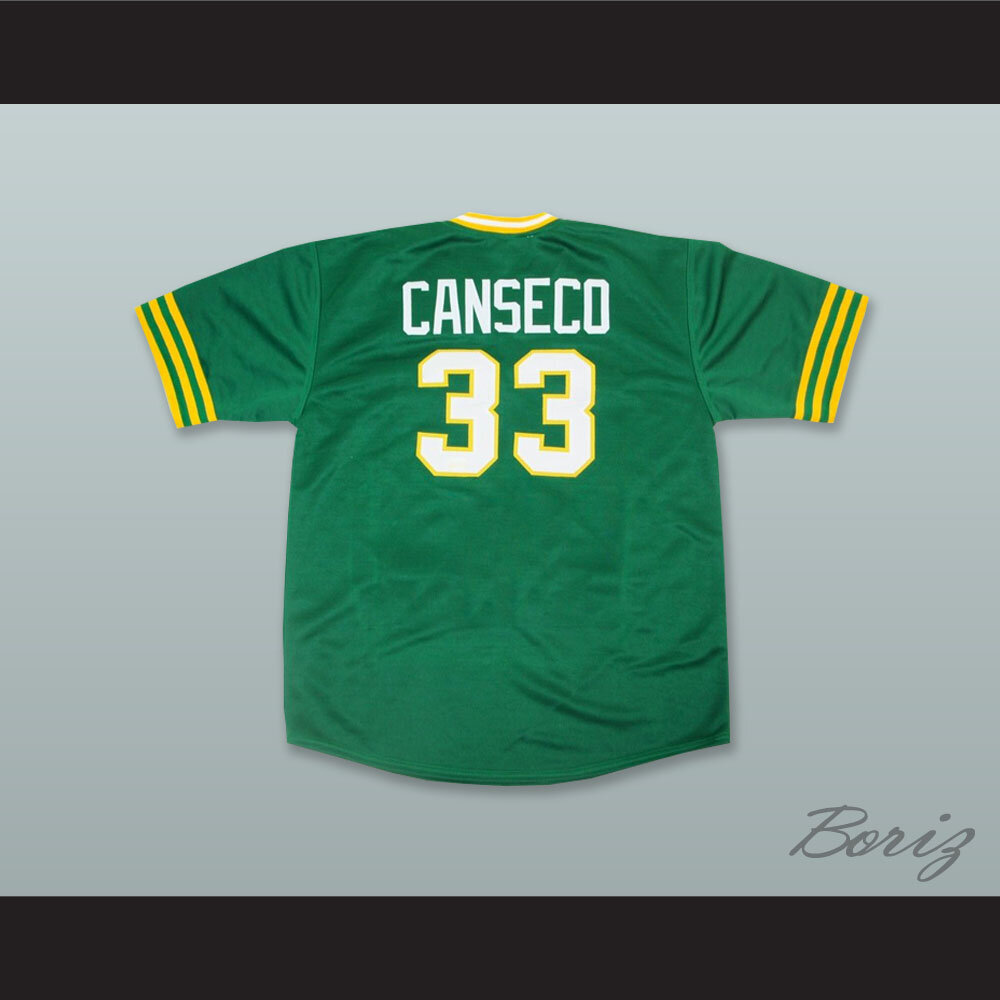 J Canseco 33 Green Pullover Baseball Jersey — BORIZ