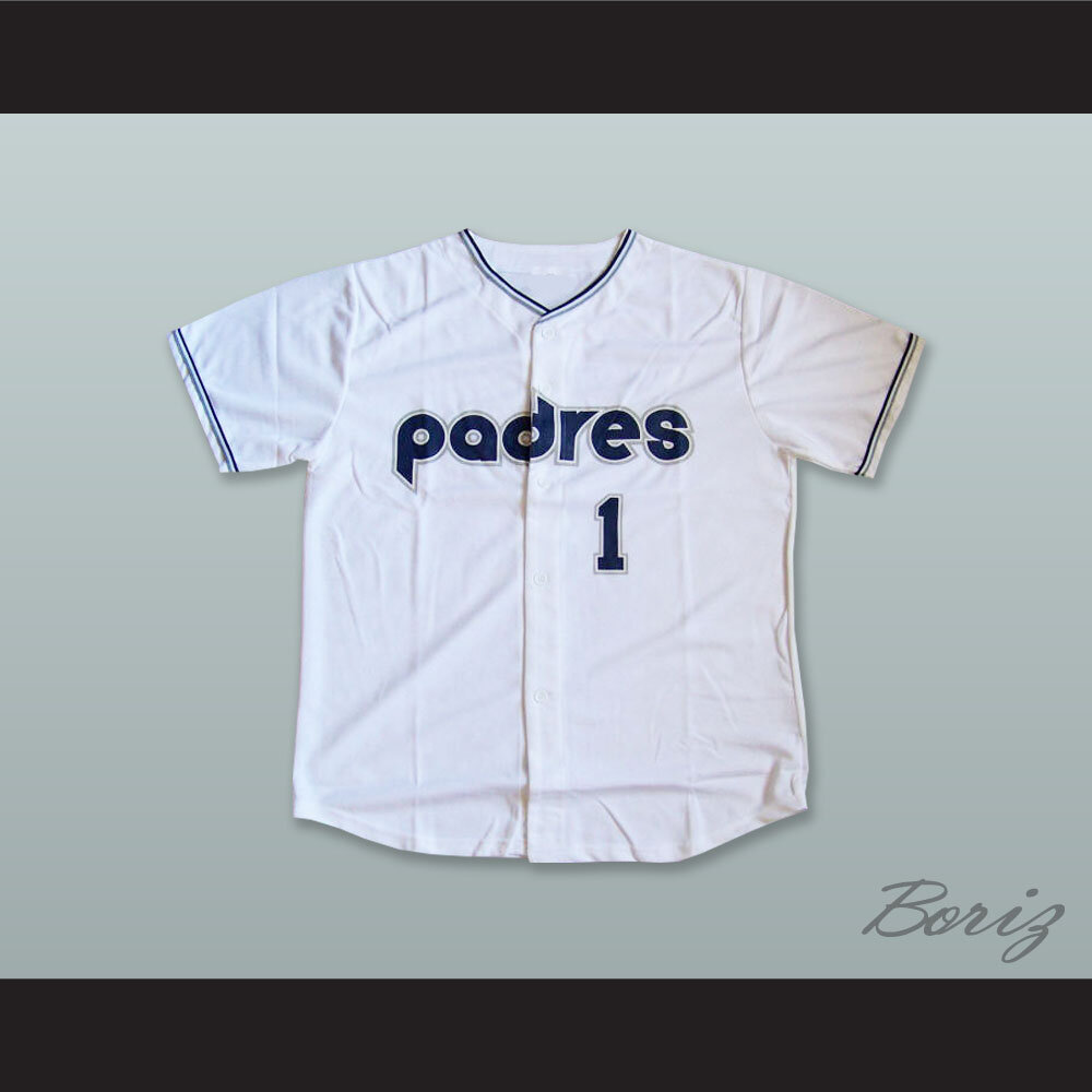 Tucson Padres 1 White Button Down Baseball Jersey — BORIZ
