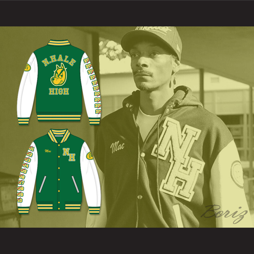 Jack N Hoods Sea Green Varsity Jacket
