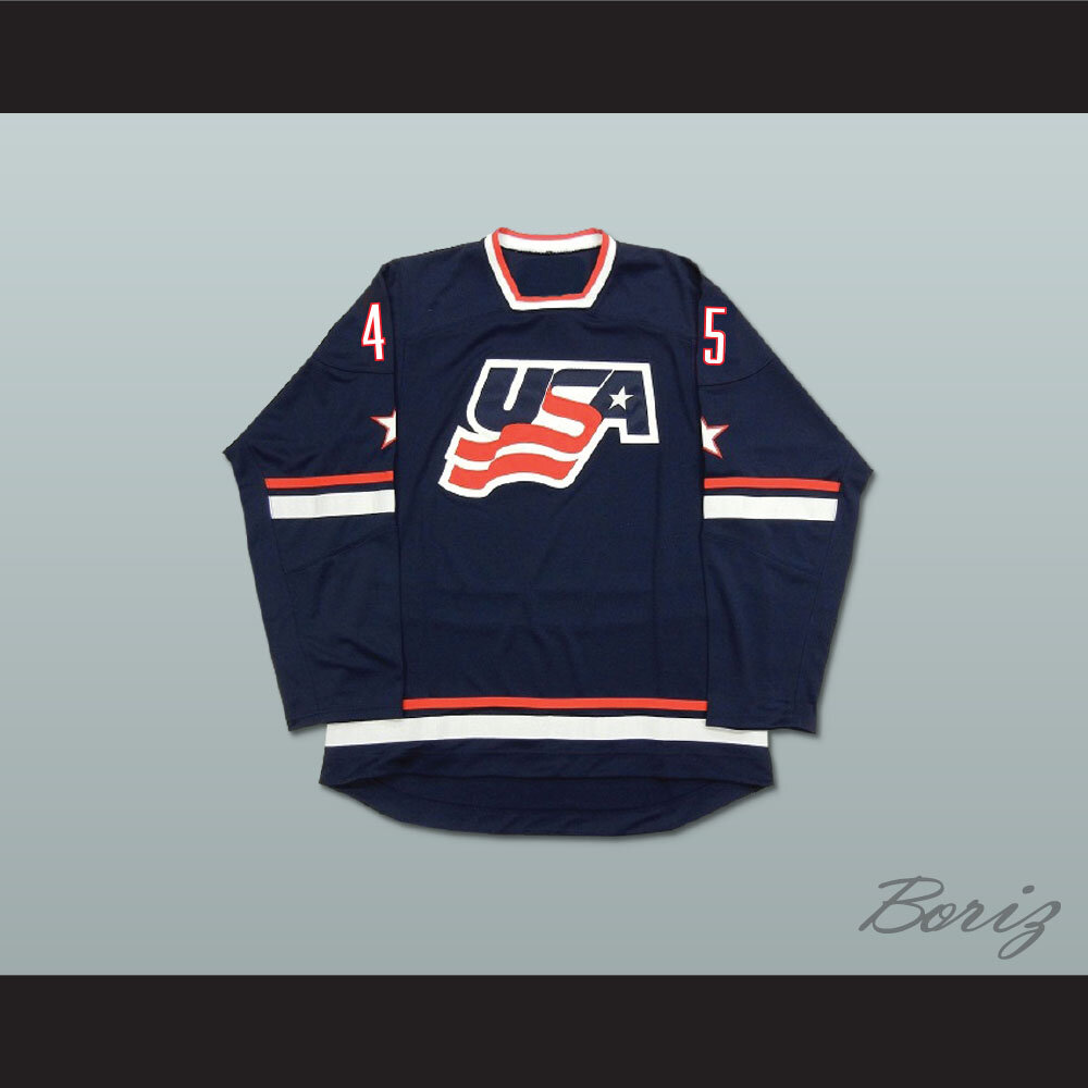 Donald Trump Team USA Hockey Jersey Dark 5