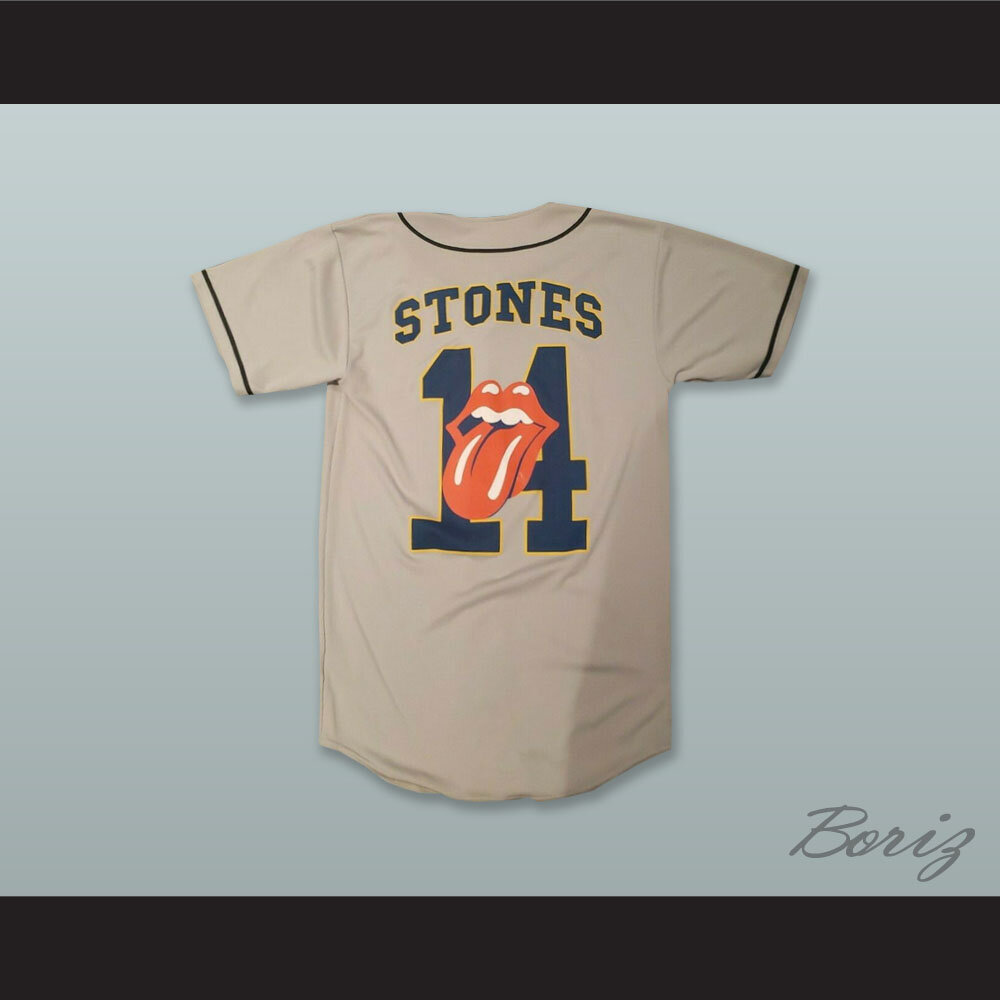 Rolling Stones 14 Tokyo Tan Button Down Baseball Jersey — BORIZ