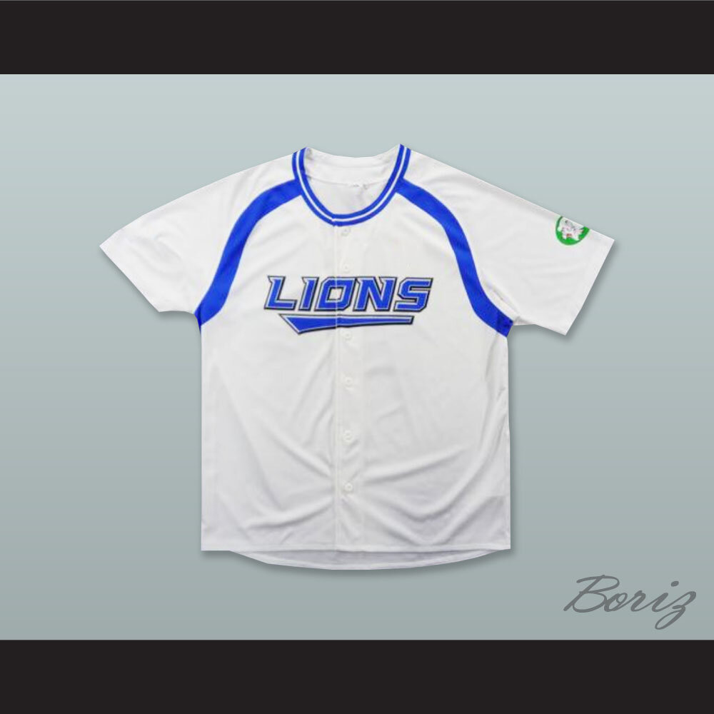 Seibu Lions White Button Down Baseball Jersey — BORIZ