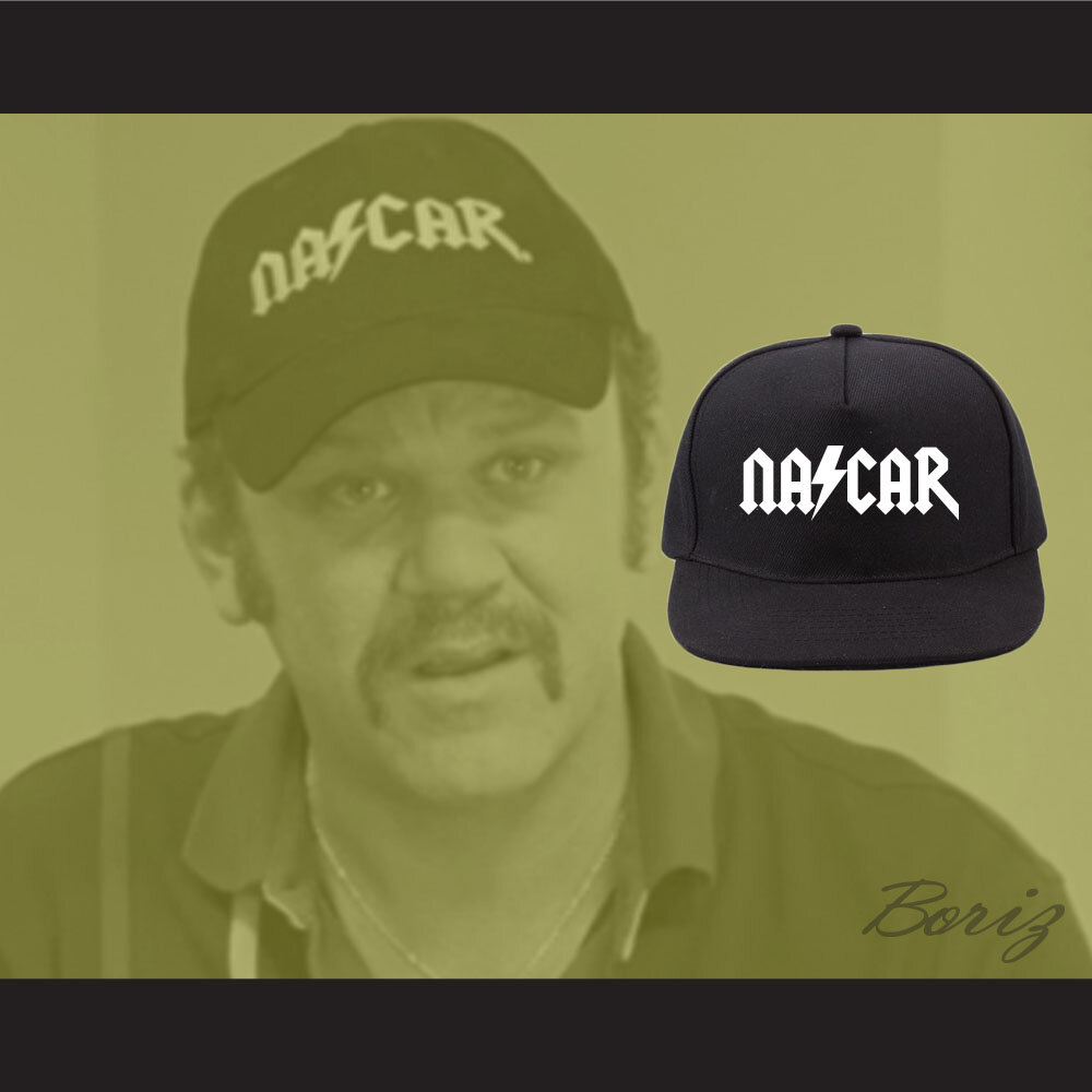 C Reilly Talladega Nights Nascar Hat Cal Naughton Jr Black