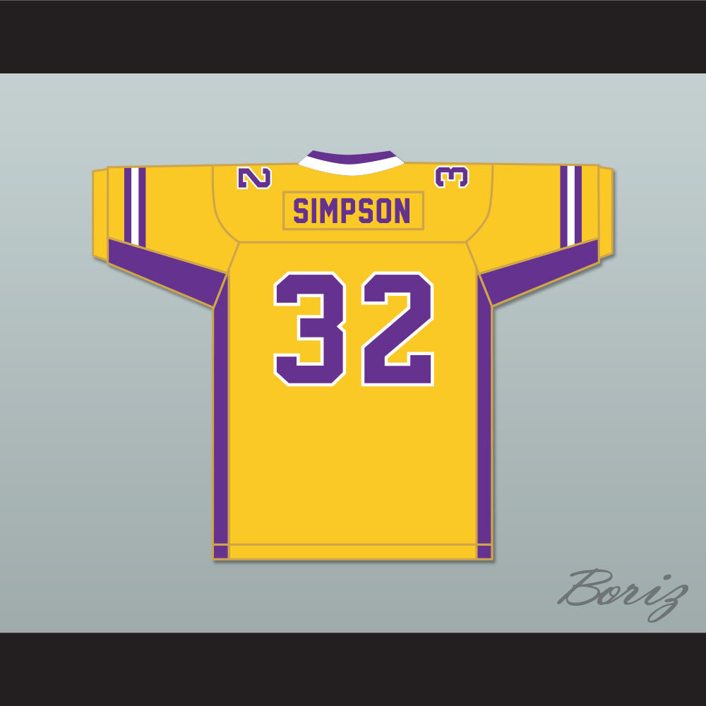 OJ Simpson 32 Galileo Academy of Science and Technology Lions Yellow Gold 2.jpg