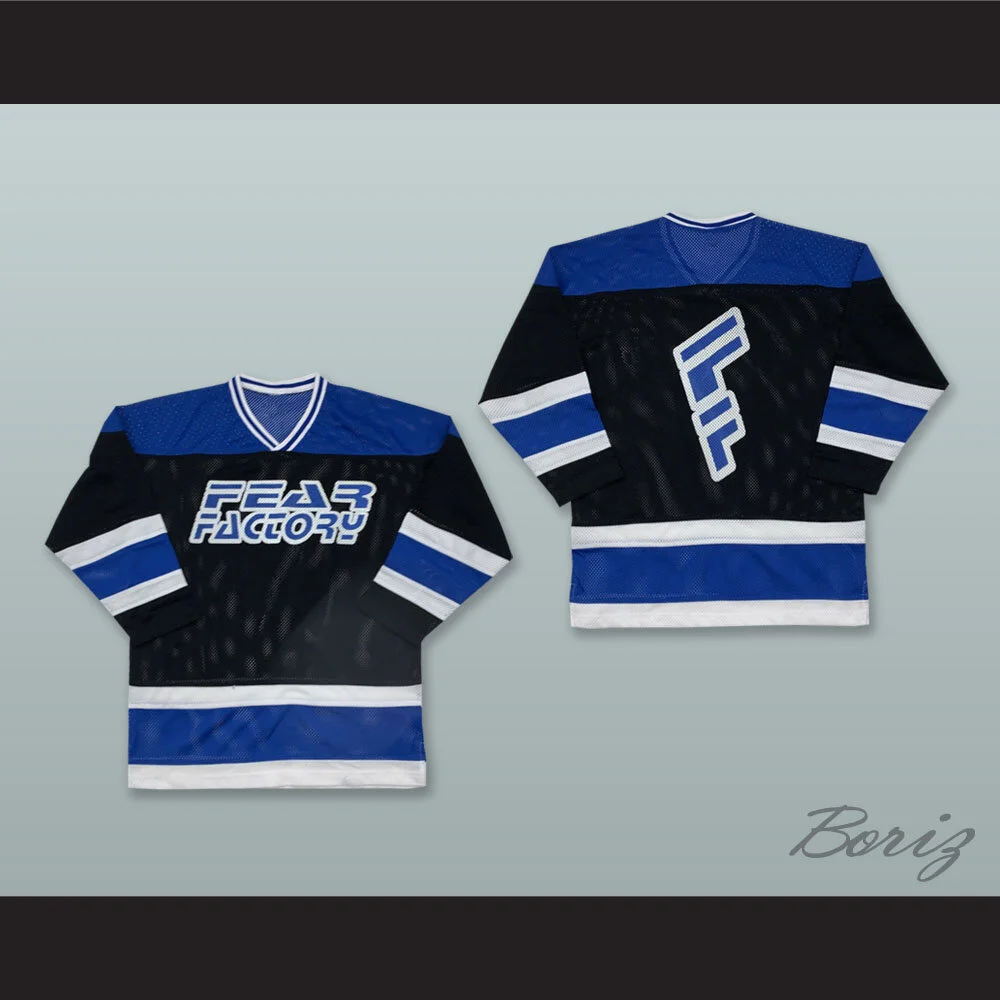 Fear Factory Black Hockey Jersey Boriz