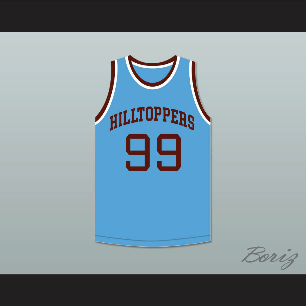 George Mikan 99 Joliet Catholic High School Hilltoppers Light Blue  Basketball Jersey 1 — BORIZ