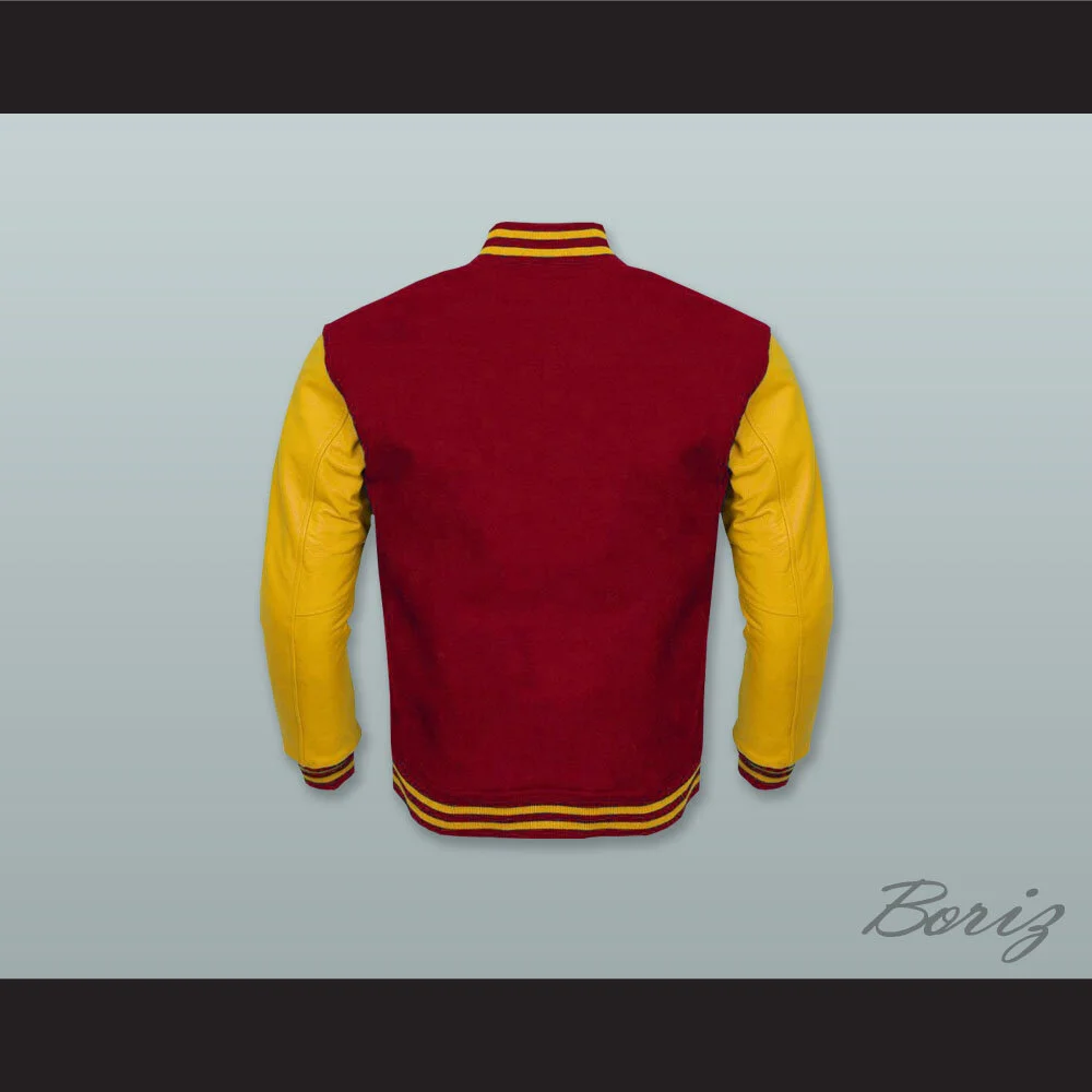 Red and Yellow Wool with Lab Leather Varsity Letterman Jacket 2.jpg