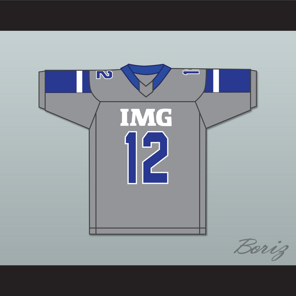 Greg Newsome II 12 IMG Academy Gray Football Jersey 1 — BORIZ