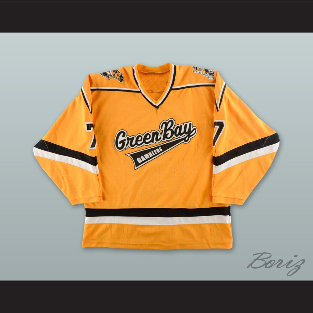 Jordan Schmaltz 7 Green Bay Gamblers Yellow Hockey Jersey — BORIZ