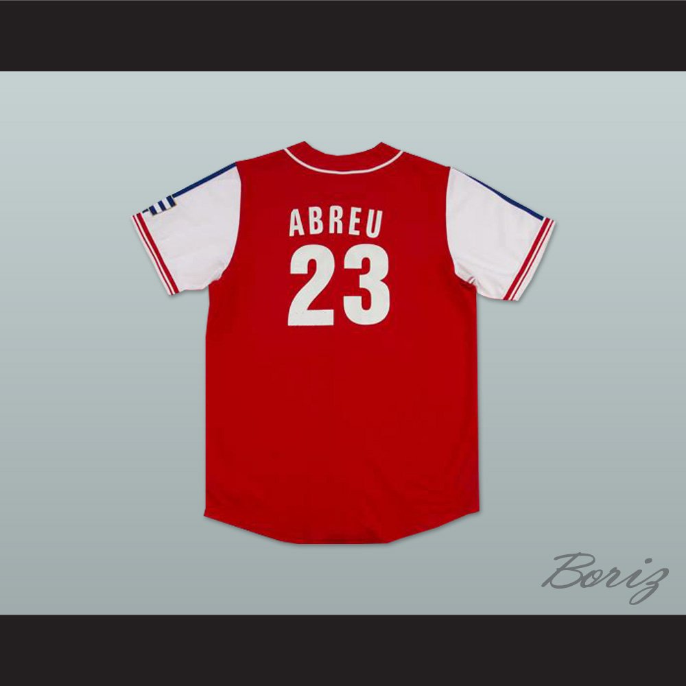 Jose Abreu 23 Cuba Red Baseball Jersey — BORIZ