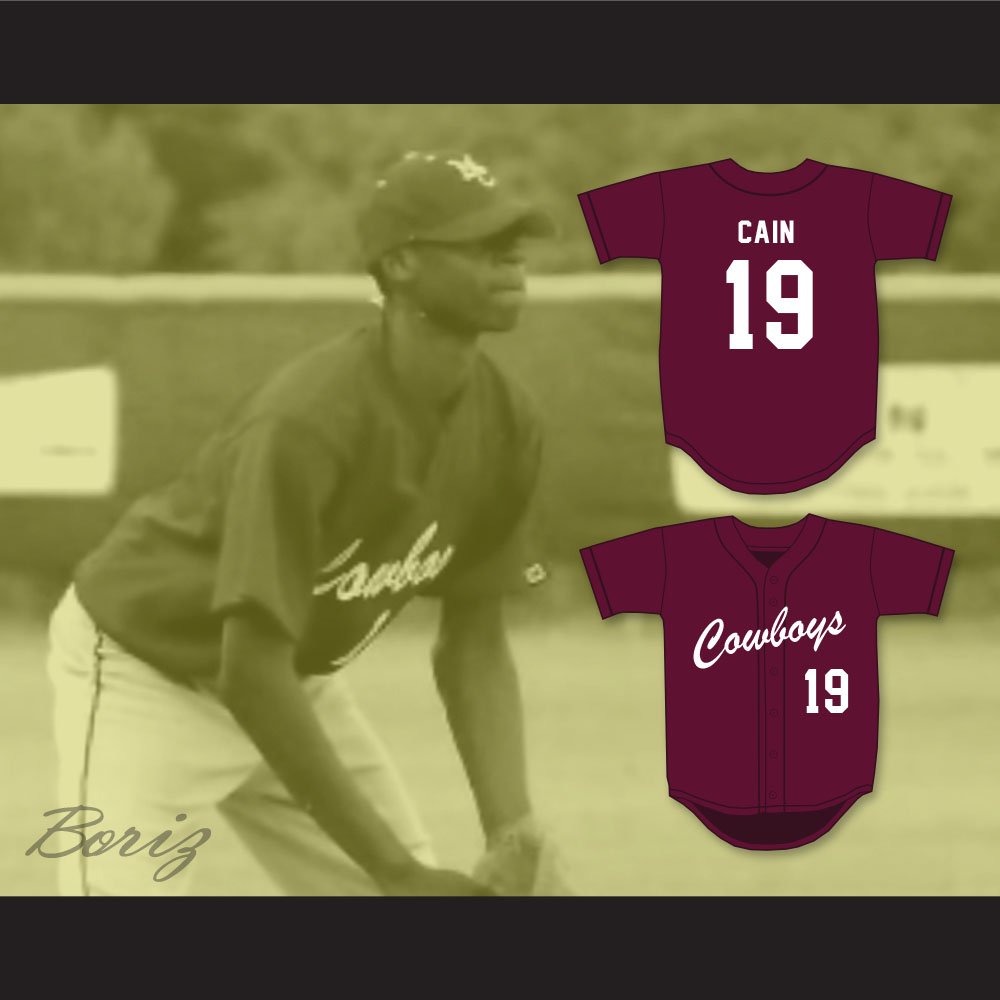 Lorenzo Cain 19 Madison County High School Cowboys Gray Baseball Jersey 2 —  BORIZ