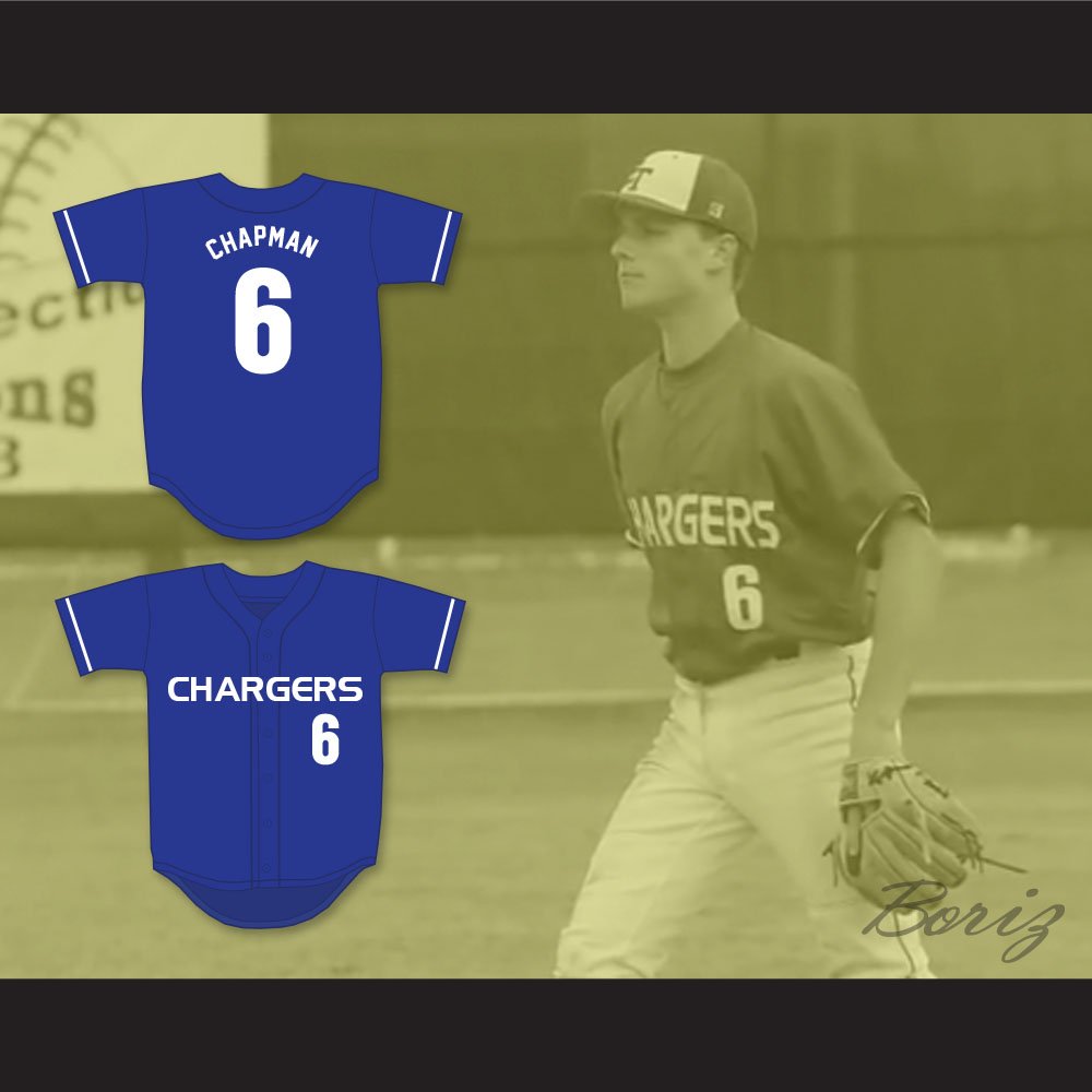 Matt Chapman 6 El Toro High School Chargers Blue Baseball Jersey 2