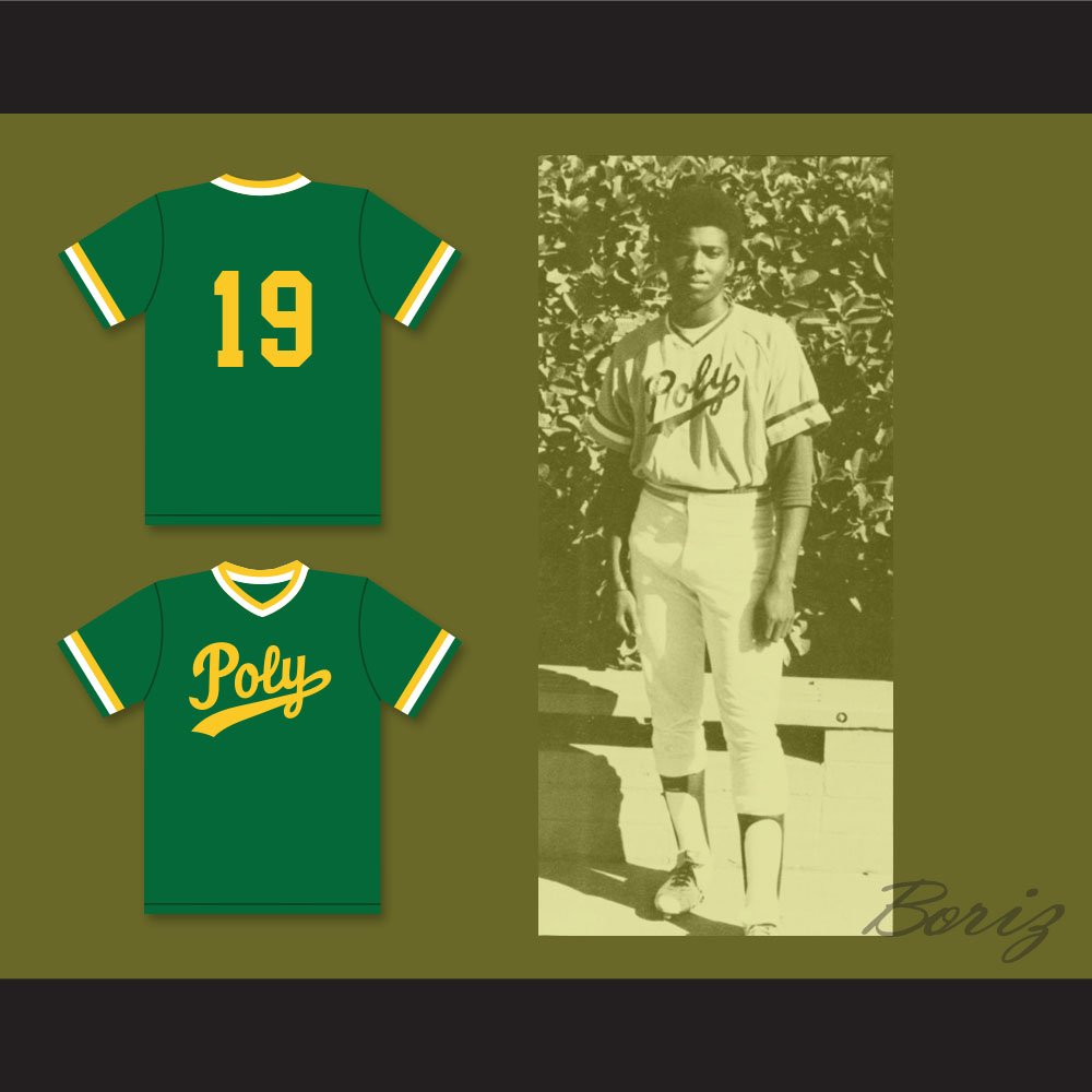 Tony Gwynn 19 Long Beach Polytechnic High School Jackrabbits Green Baseball  Jersey 1 — BORIZ