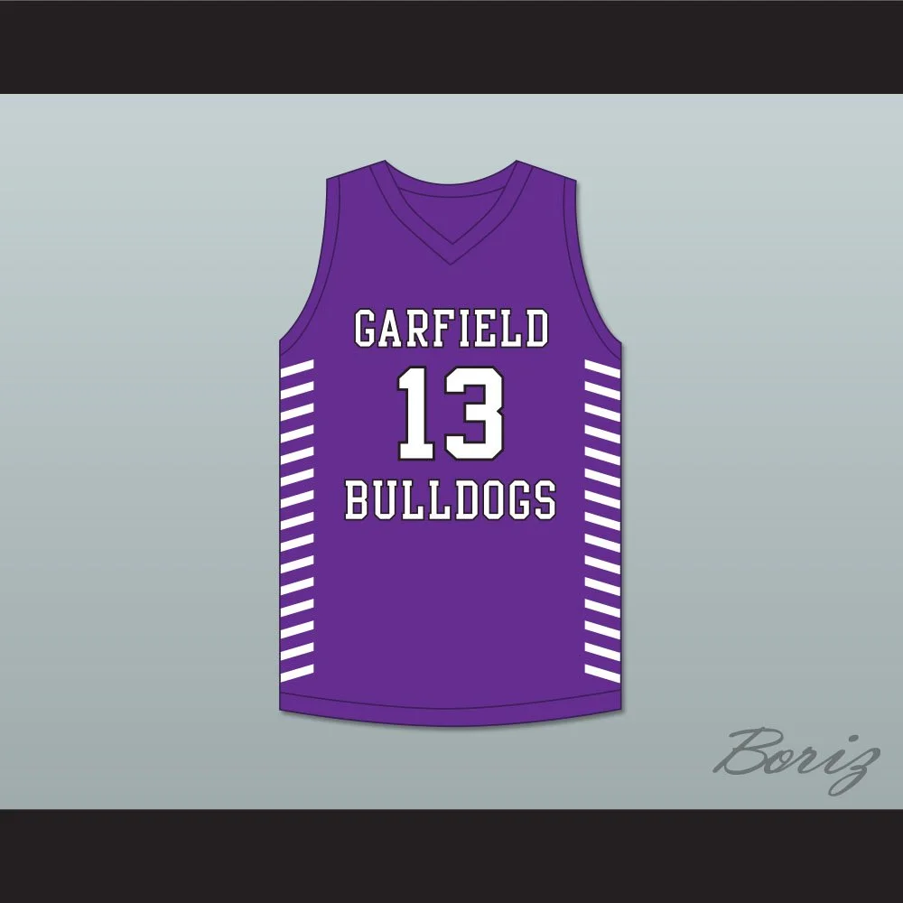 Tari Eason 13 Garfield High School Bulldogs Purple Basketball