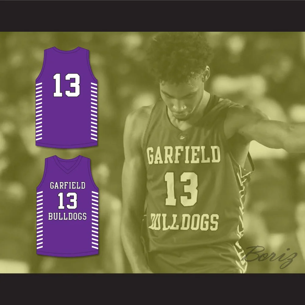 Tari Eason 13 Garfield High School Bulldogs Purple Basketball