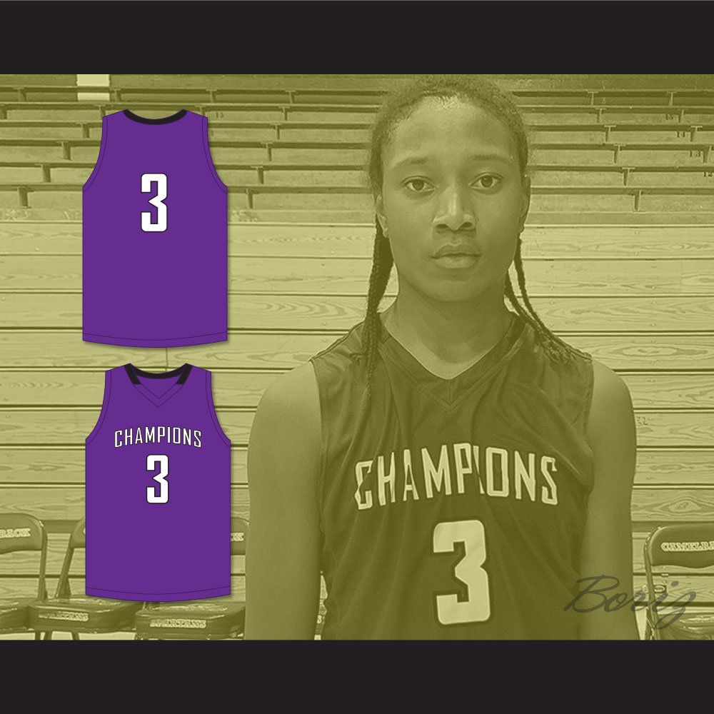TyTy Washington Jr 3 Cesar Chavez High School Champions Purple Basketball  Jersey 1 — BORIZ