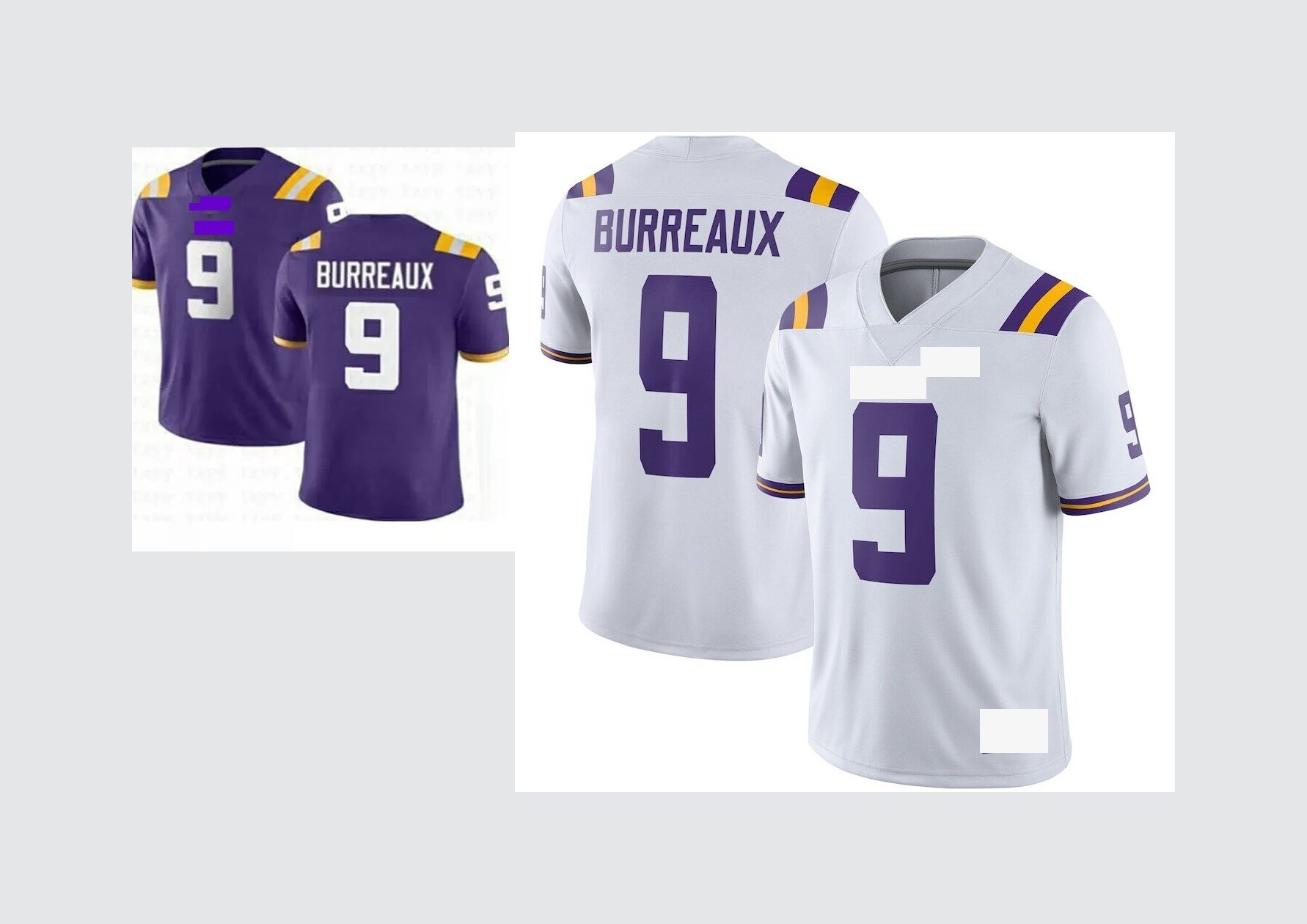 Joe  Boudreaux football jersey Sewn all size custom name number