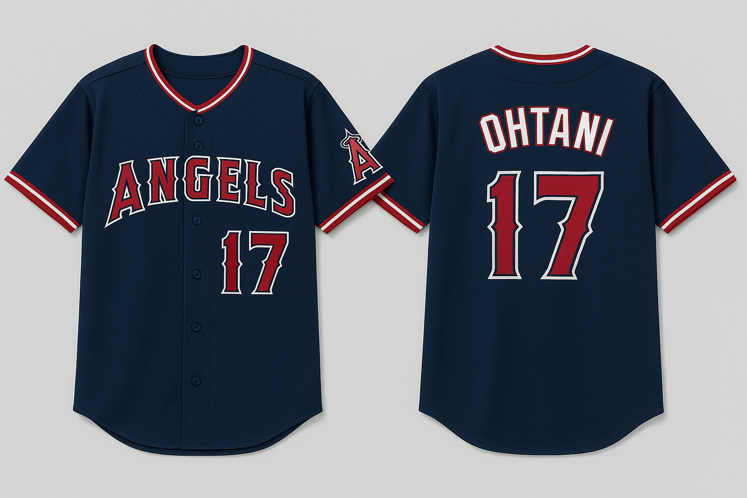 shohei Ohtani baseball California Jersey sewn classic sewn