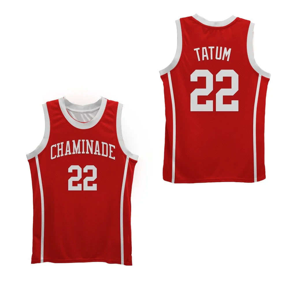 Jayson Tatum Basketball Jersey High School Chaminade Preparatory School Sewn