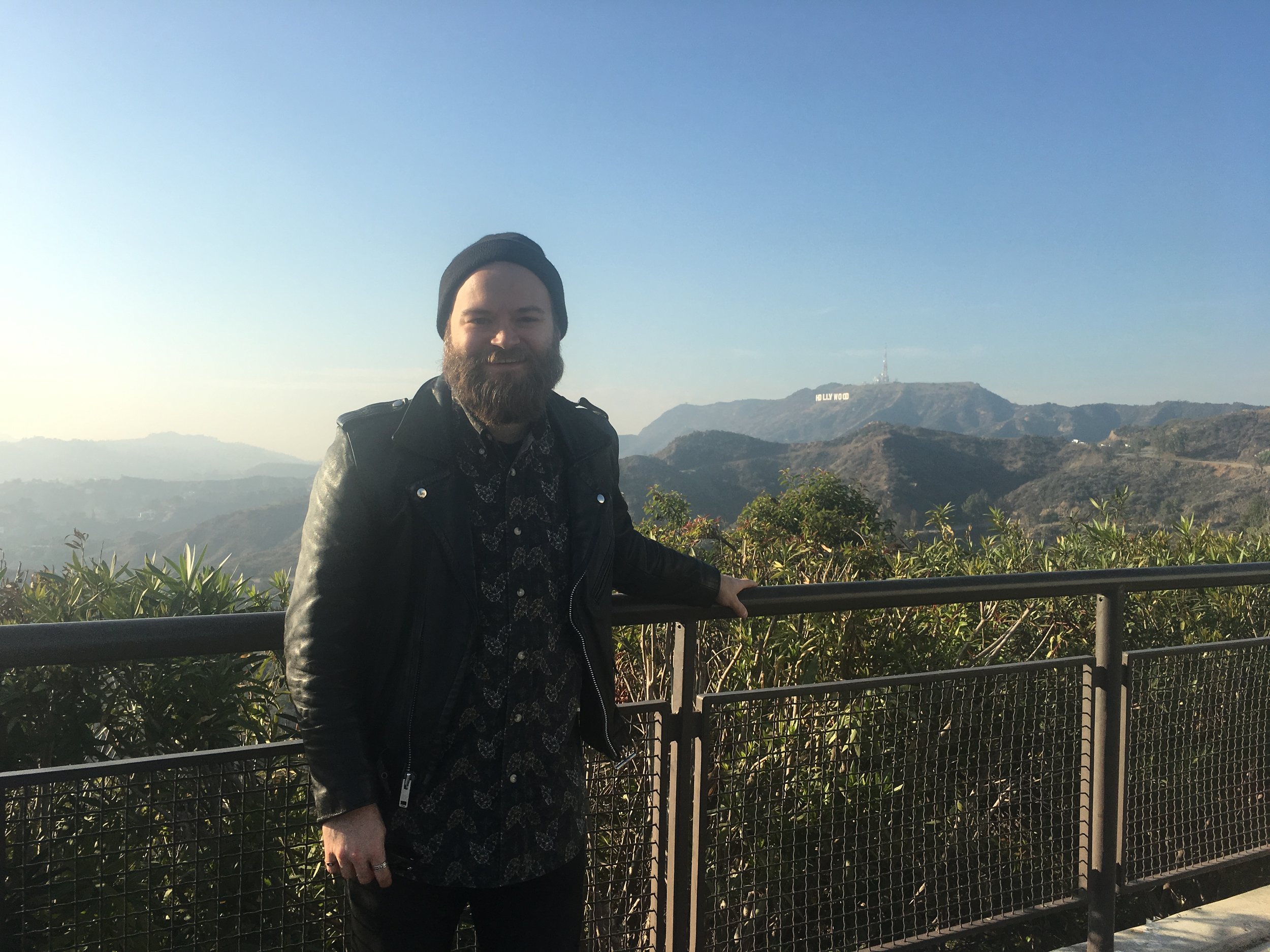 Baby's first Griffith Observatory field trip last month in Los Angeles.