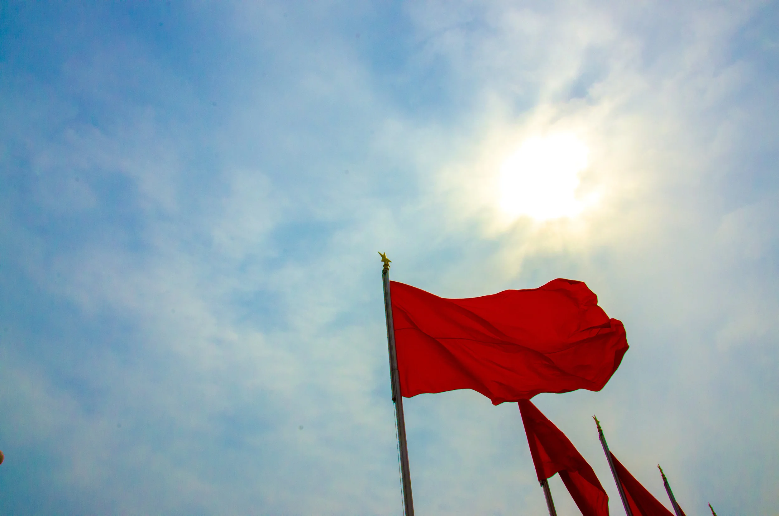 Red Flags, Tiananmen Square, Beijing