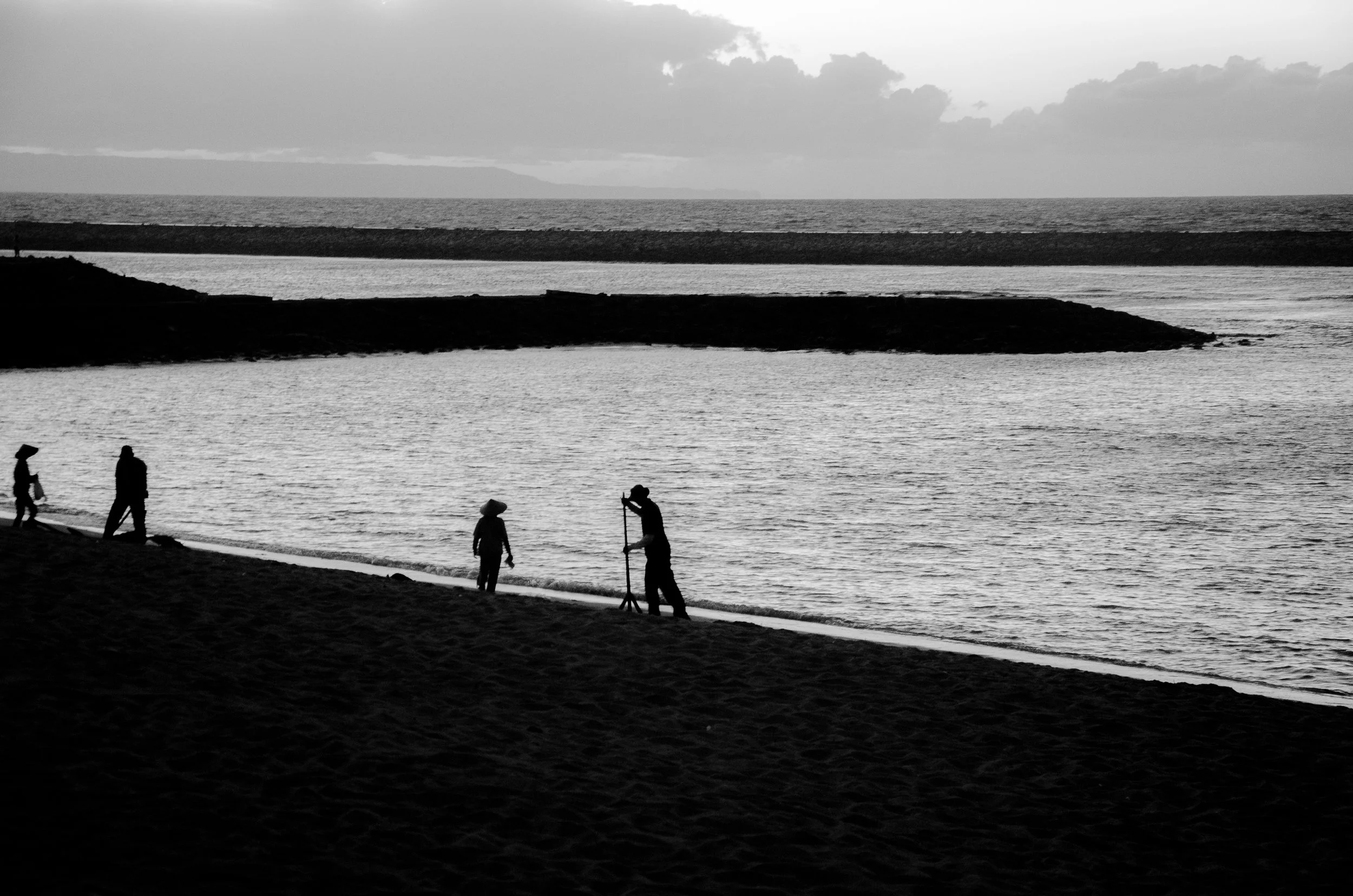 Cleaning the Beach, Nusa Dua, Bali