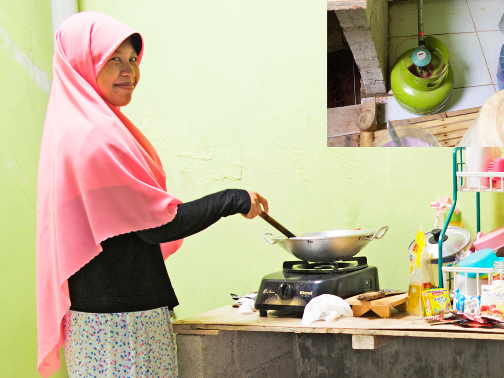 LPG, not solar panels, are the substitute for wood fuel for Suparti and in many parts of the developing world. (Indonesia, 2015)