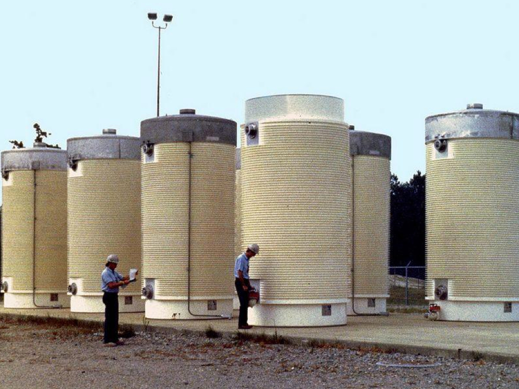 the waste from Pilgrim nuclear plant, shut down out of disproportionate fear of nuclear