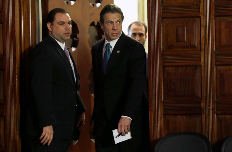 Gov. Cuomo aide Percoco (left) took bribes from natural gas company Competitive Power Ventures to press for the closure of Indian Point. 