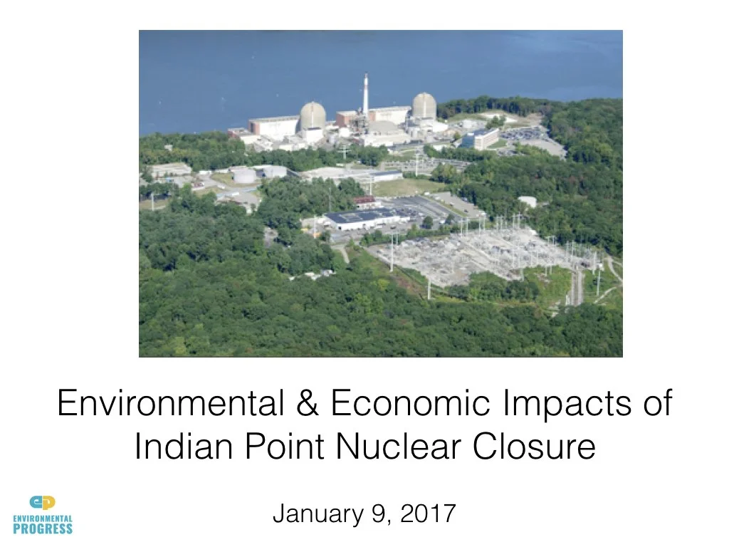 BREAKING: Closure of Indian Point Would Spike Power Emissions 29%, Reversing 14 years of Declines