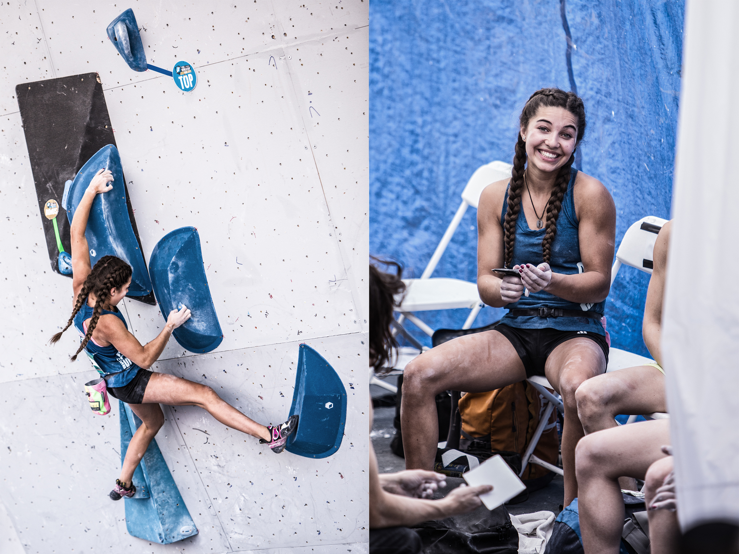 3:05 | Brooke Raboutou performing well on the wall and keeping it light in iso.