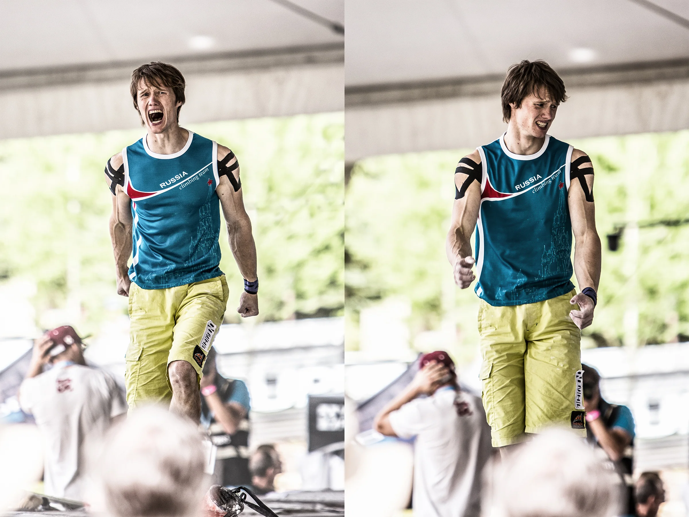 7:09 - 8:46 | Alexey Rubtsov showing intense emotion in Finals.