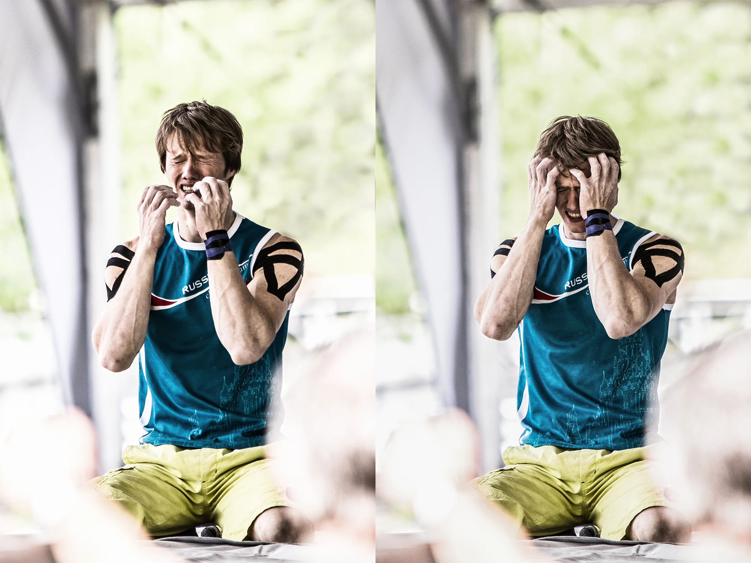 7:09 - 8:46 | Alexey Rubtsov showing intense emotion in Finals.